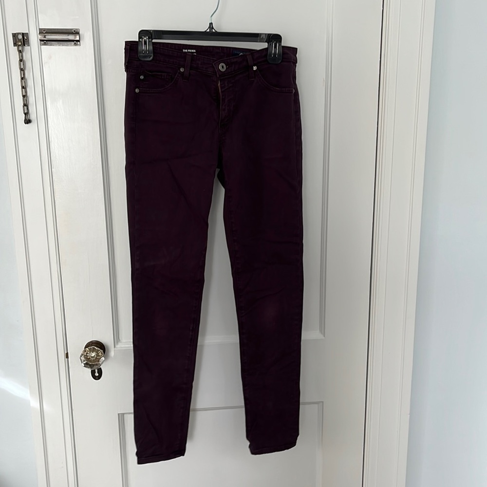 AG Prima cotton sateen cigarette pants